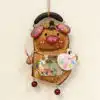 Hand-Painted Artist Pig Seed Pod Ornament