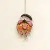 Hand Painted Floral Piggy Seed Pod Ornament