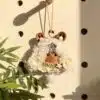 Handmade Elegant Lace Curls Lamb Ornament Handmade Elegant Lace & Curls Lamb Ornament