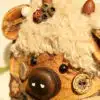 Handmade Pastoral Piggy Seed Pod Ornament (4) Handmade Pastoral Piggy Seed Pod Ornament