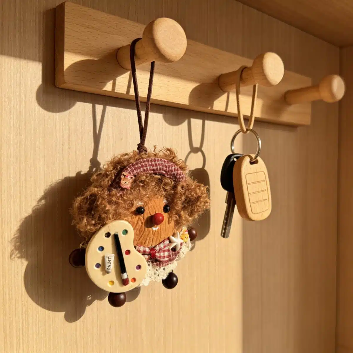 Pip the Little Painter Handmade Artist Seed Pod Ornament (4) "Pip the Little Painter" Handmade Artist Seed Pod Ornament